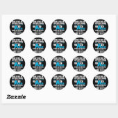 Sticker Rond Directeur Des Opérations Parce Que Problème De Bad (Feuille)