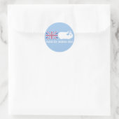 Sticker Rond Dirigé par les Cochons de Guinée (Sac)