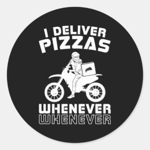 Sticker Rond Dirt Vélo Supermoto Mx Motocross Dirt Vélo Pizza