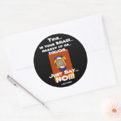 Sticker Rond "Dis NON ! ! !" (Enveloppe)