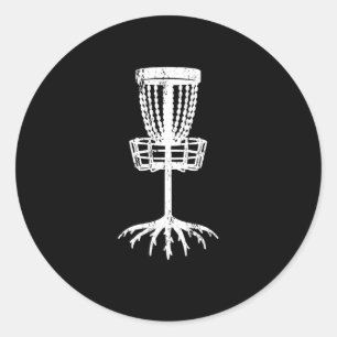Sticker Rond Disc golf cible arbre racine panier forestier fore