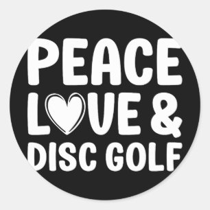 Sticker Rond Disc Golf J'adore Disc Golf Pour Hommes Et Femmes