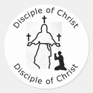 Sticker Rond Disciple d'autocollant rond du Christ