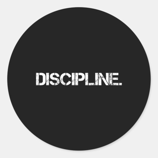 Sticker Rond Discipline (Devant)