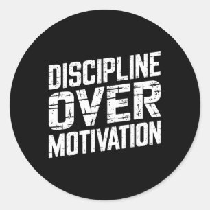 Sticker Rond Discipline sur la motivation Gymnase entraînement