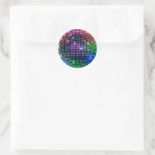 Sticker rond Disco Ball coloré (Sac)