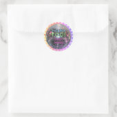 Sticker Rond Disco Ball Dance Anniversaire Retro les années 70  (Sac)