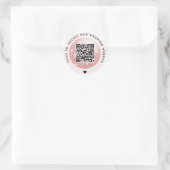 Sticker Rond Disco Ball Scan to Access Mariage Website QR Code (Sac)