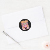 Sticker Rond Disco Bride Bridesmaid Retro Rainbow Bachelorette (Enveloppe)