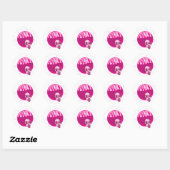 Sticker Rond Disco Funky (Feuille)