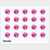 Sticker Rond Disco Funky (Feuille)