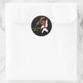 Sticker Rond discodox, I Love the 80's (Sac)