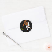 Sticker Rond discodox, I Love the 80's (Enveloppe)