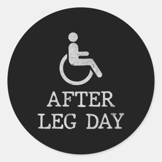 Sticker Rond Discours amusants pour les utilisateurs de fauteui (Devant)