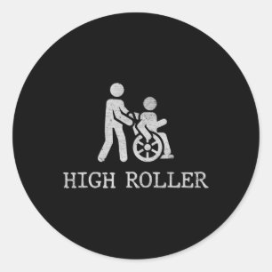 Sticker Rond Discours amusants pour les utilisateurs de fauteui