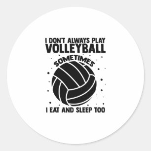 Sticker Rond Discours de volley-ball   Cadeaux d'équipe de joue