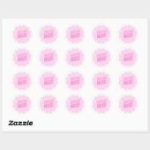 Sticker Rond DISCOURS ! Sticker-Cadeaux pour enseignant (Feuille)