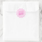 Sticker Rond DISCOURS ! Sticker-Cadeaux pour enseignant (Sac)