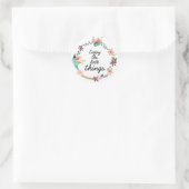 Sticker Rond disfruta las pequeñas cosas (Sac)