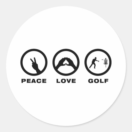 Sticker Rond Disk Golf (Devant)