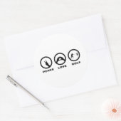 Sticker Rond Disk Golf (Enveloppe)