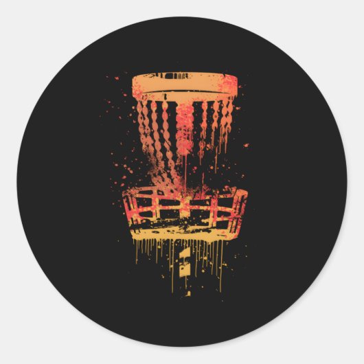 Sticker Rond Disk Golf Frolf Frisbee Golf (Devant)