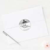 Sticker Rond Disparu mais pas oublié - Clair (Enveloppe)