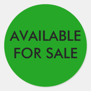 STICKER ROND DISPONIBLE POUR L'AUTOCOLLANT DE VENTE