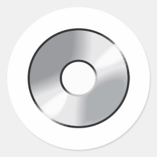 Sticker Rond disque compact cd