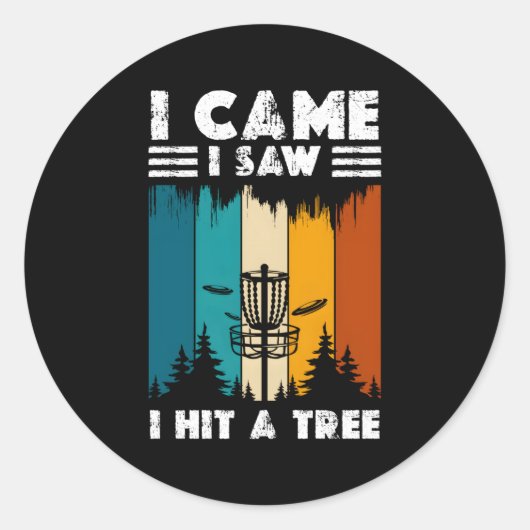 Sticker Rond Disque de Golf (Devant)