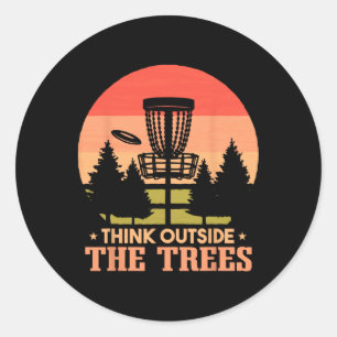 Sticker Rond Disque de golf Frisbee Golf Drôle _1