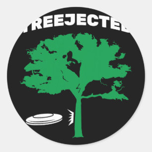 Sticker Rond Disque de golf volant Treejected