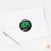 Sticker Rond Disque de golf volant Treejected (Enveloppe)