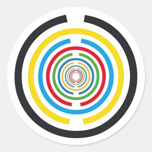 Sticker Rond Disque de vitalité Lakhovsky, antenne Tesla MWO, s (Devant)