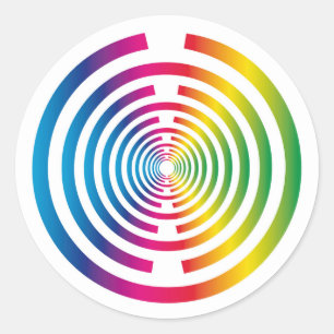 Sticker Rond Disque de vitalité Lakhovsky, antenne Tesla MWO, s