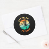 Sticker Rond Disque Golf Ultimate Frisbee (Enveloppe)