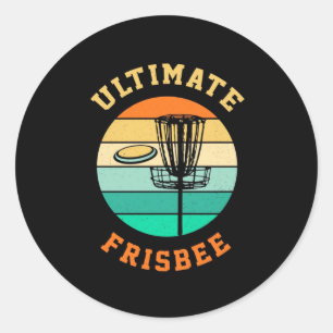 Sticker Rond Disque Golf Ultimate Frisbee