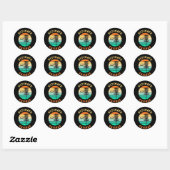 Sticker Rond Disque Golf Ultimate Frisbee (Feuille)