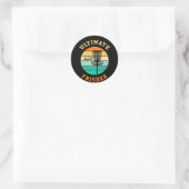 Sticker Rond Disque Golf Ultimate Frisbee (Sac)