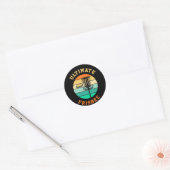 Sticker Rond Disque Golf Ultimate Frisbee (Enveloppe)