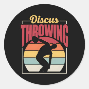 Sticker Rond Disque Lancer Sport Lancer Lance Lance Lot