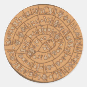 Sticker Rond Disque Phaistos