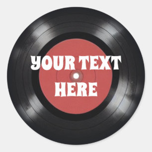 Sticker Rond disque vinyle