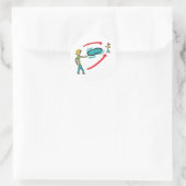 Sticker Rond Disque volant Frisbee (Sac)