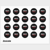 Sticker Rond Disques de golf frisbee ultime tableau périodique (Feuille)