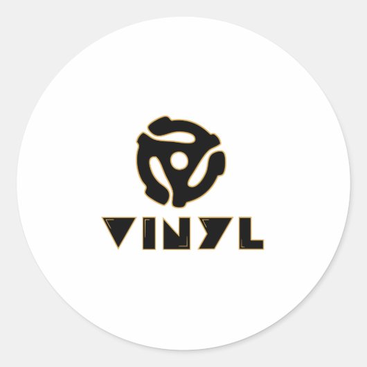 Sticker Rond disques vinyle (Devant)