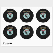 Sticker Rond Disquette classique Disquette Disques Disques Ordi (Feuille)