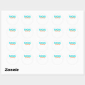 Sticker Rond Distances sociales (Feuille)