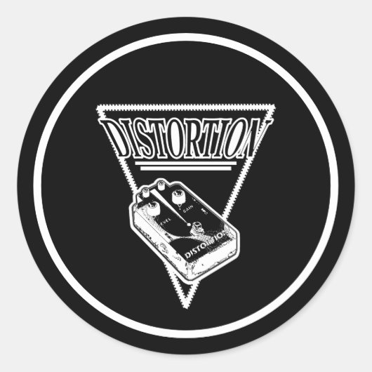 Sticker Rond Distorsion (Devant)