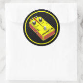Sticker Rond Distorsion Jaune (Sac)